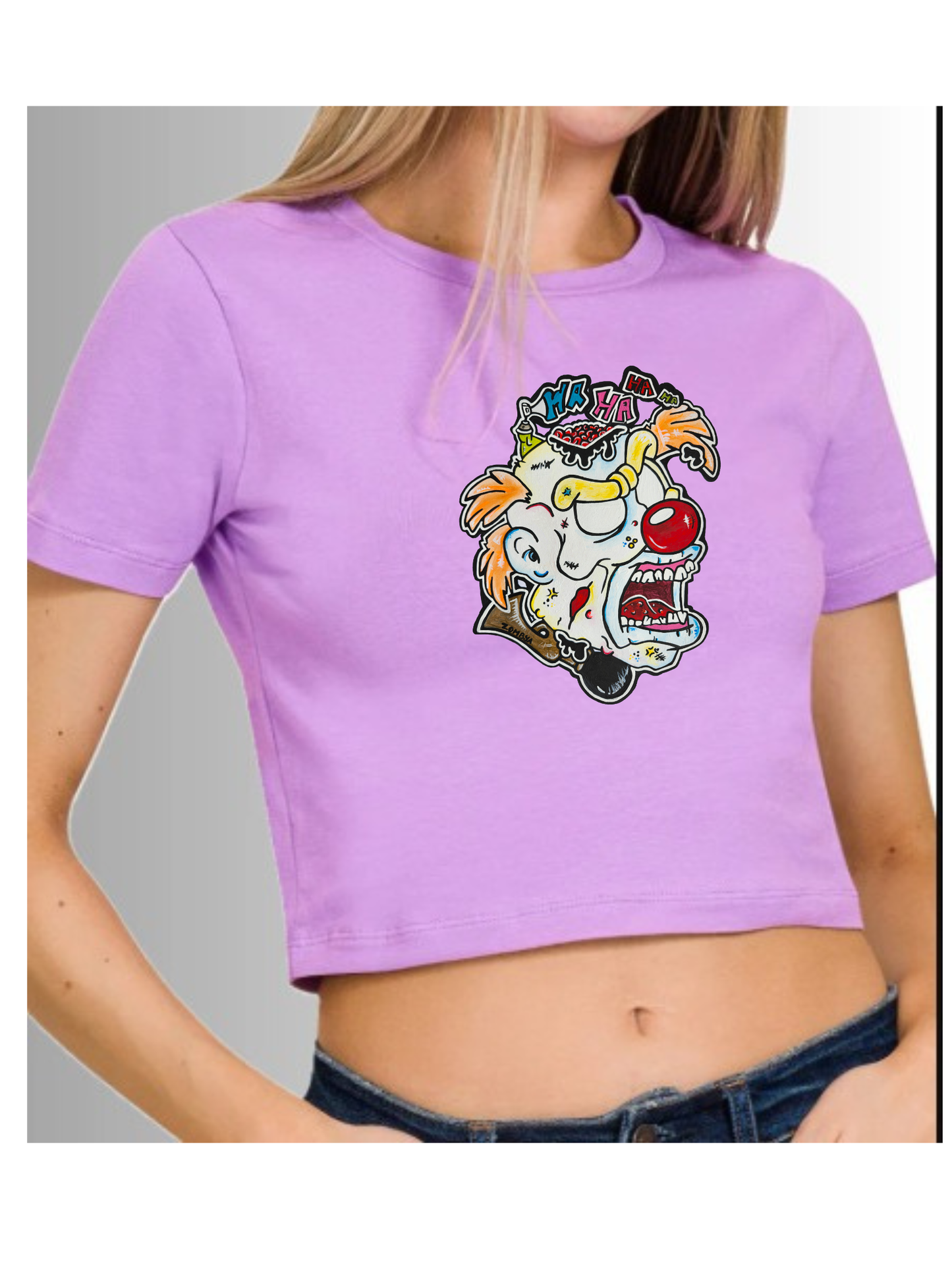 Crop top Zombie clown