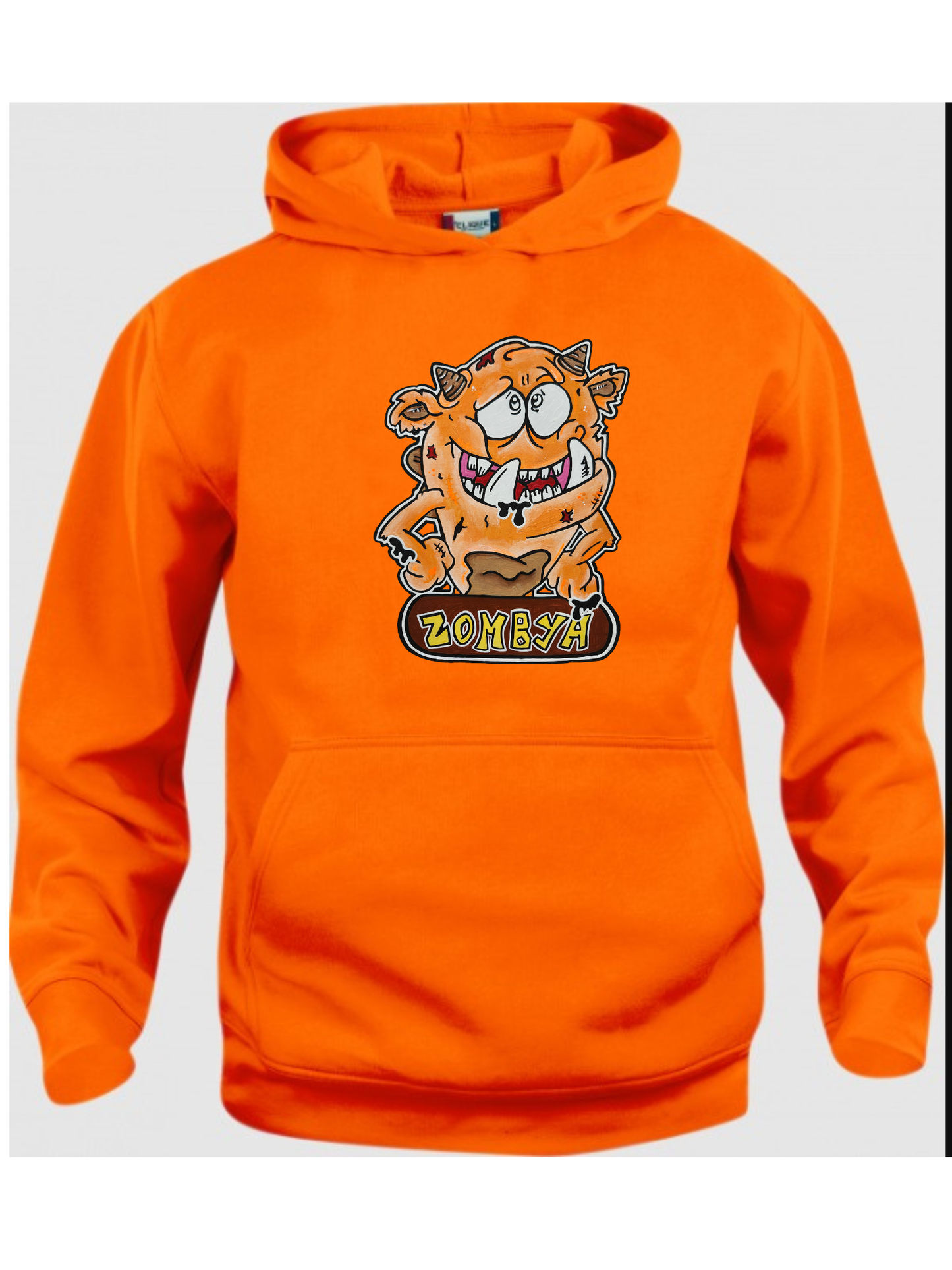 Hoodies Monstre orange