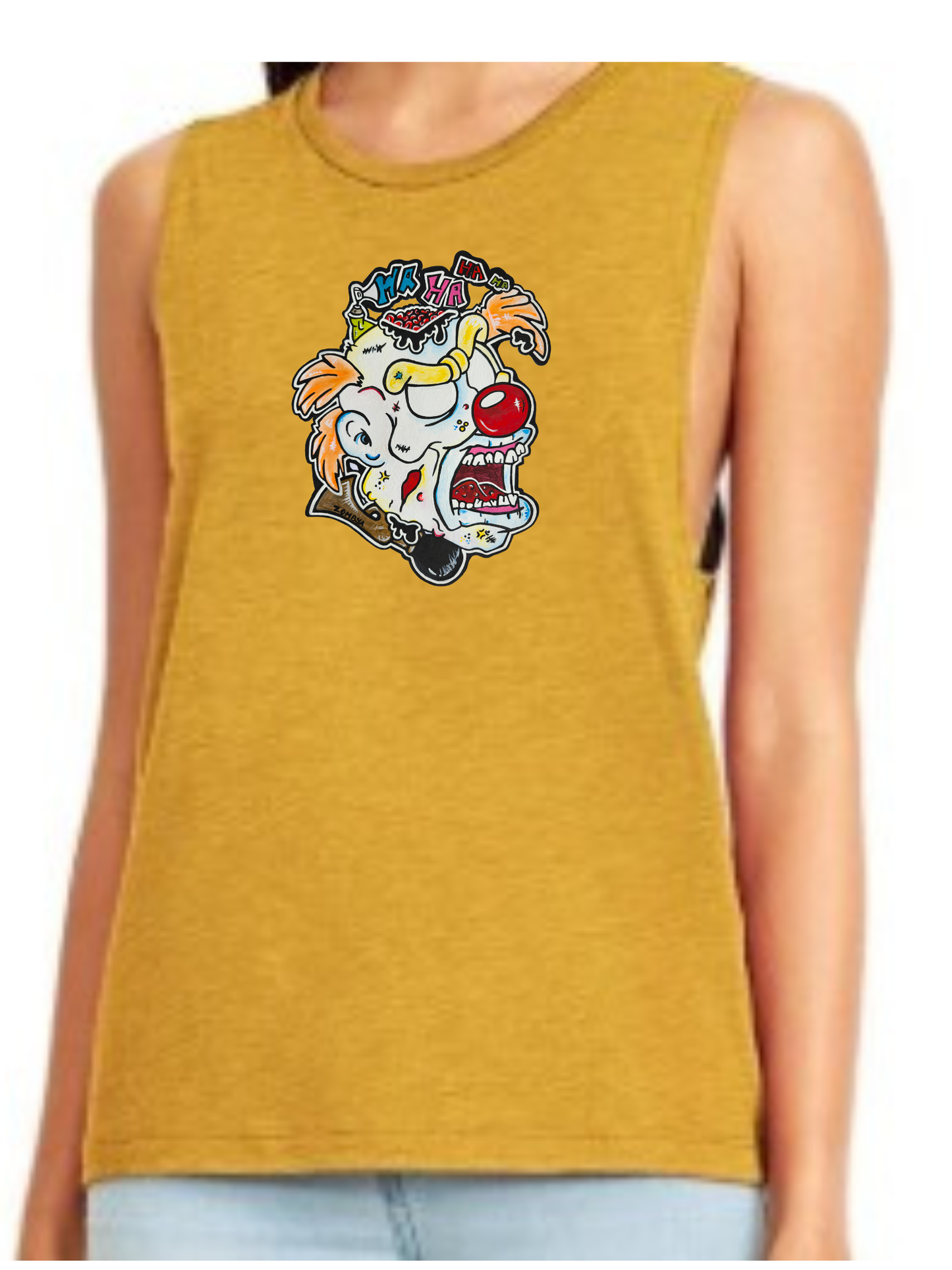 Camisole femme festival muscle Zombie clown