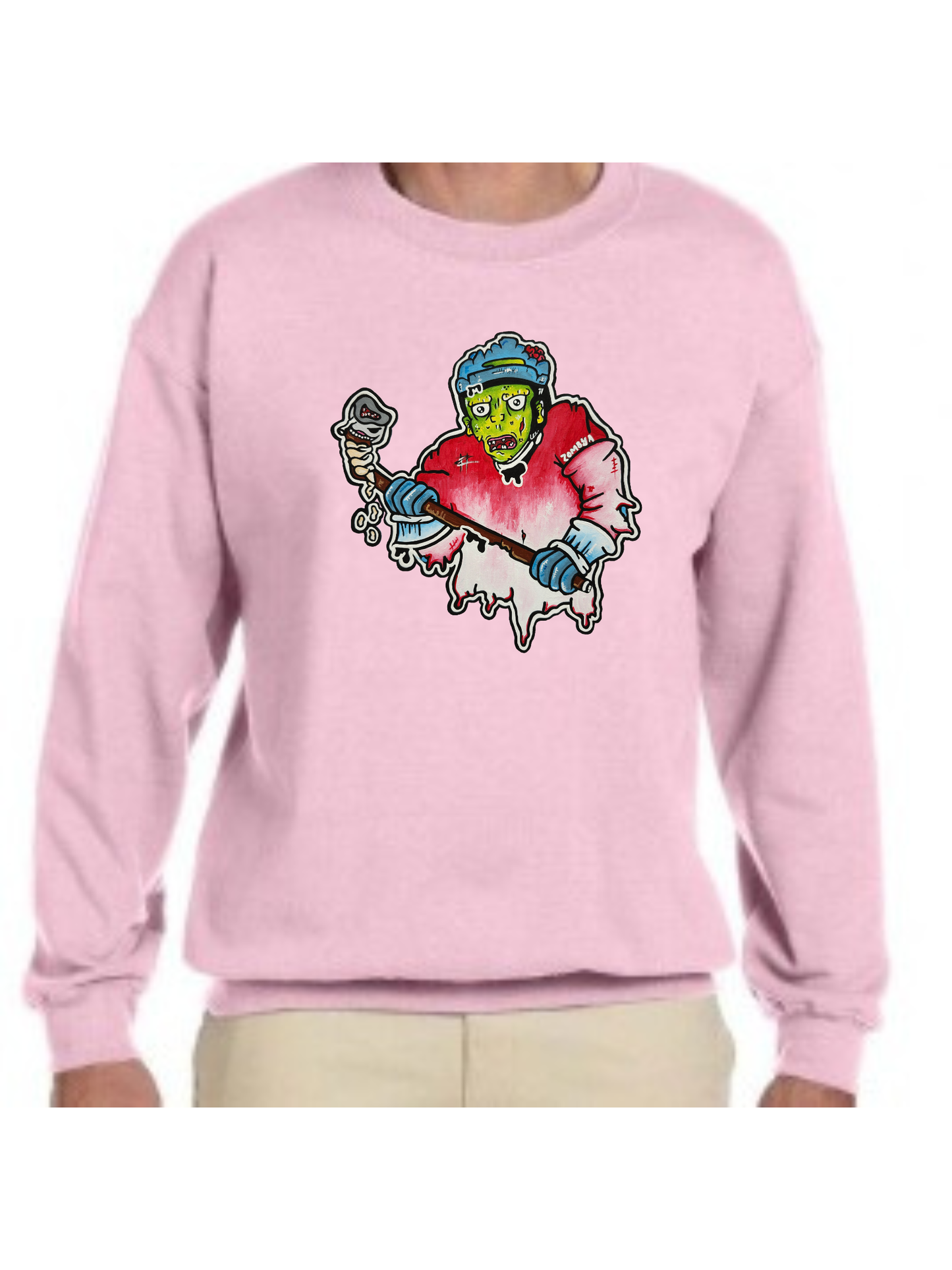Crewneck Joueur zombie hockey