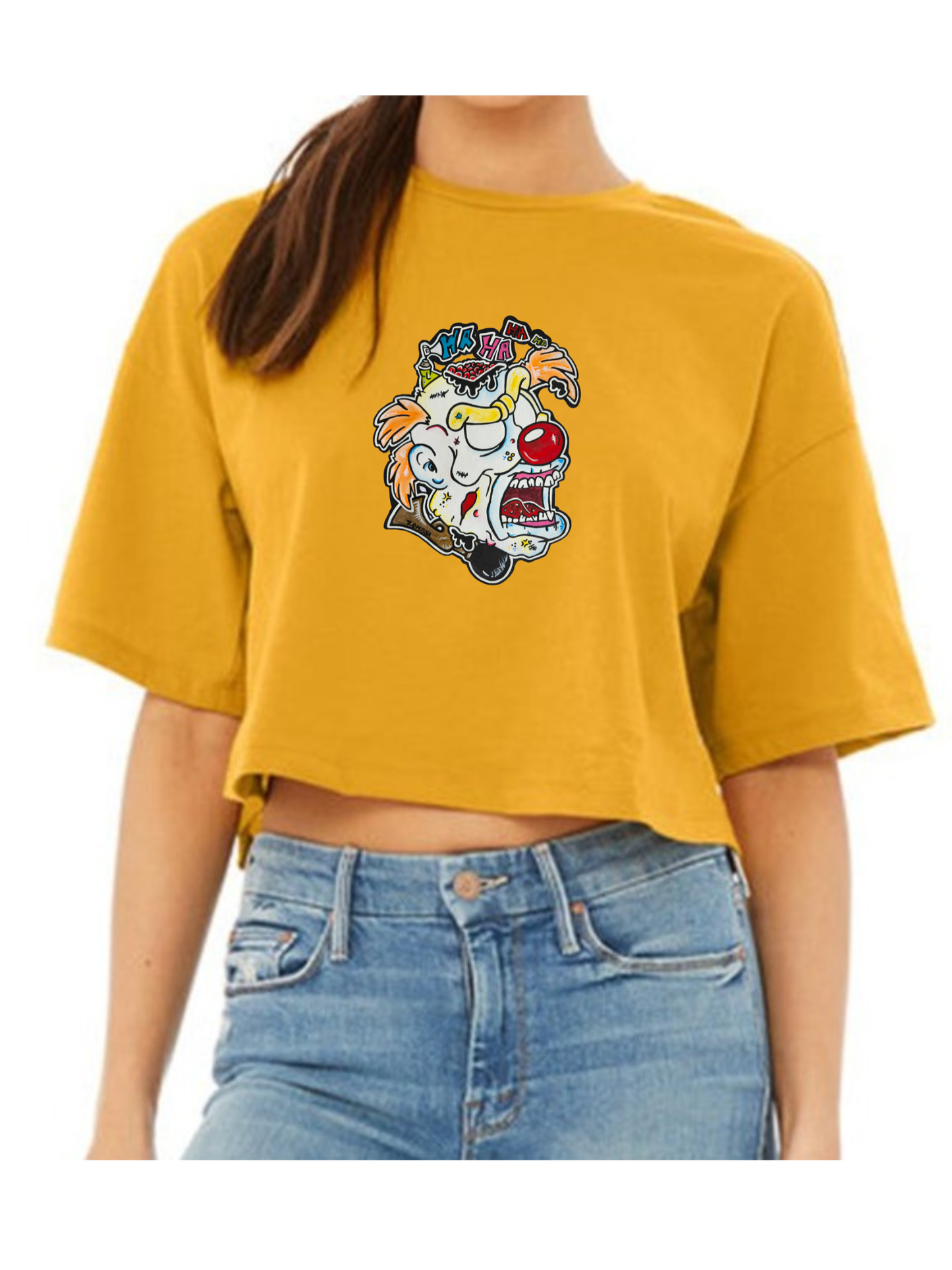 Crop top Zombie clown