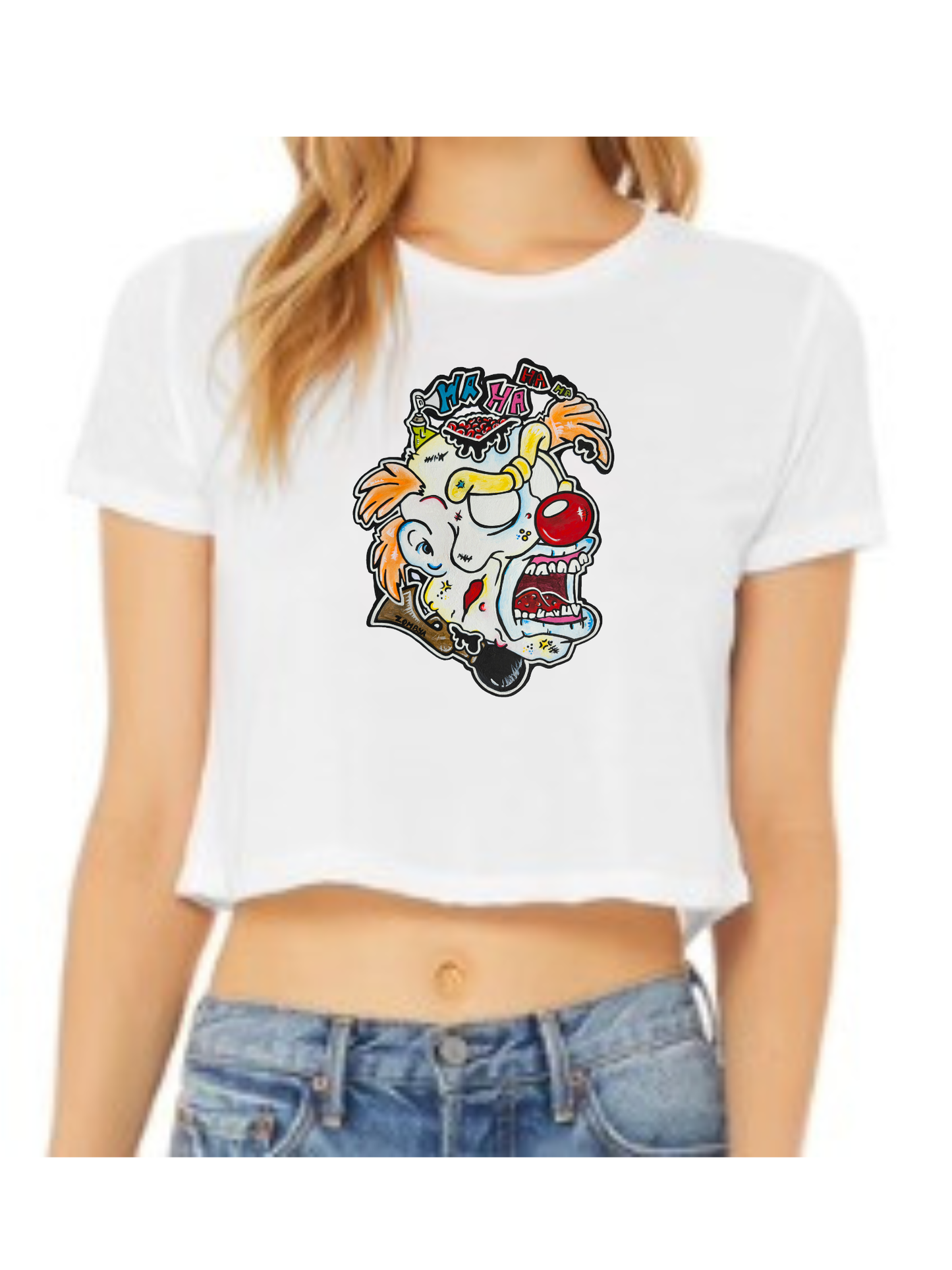 Crop top Zombie clown