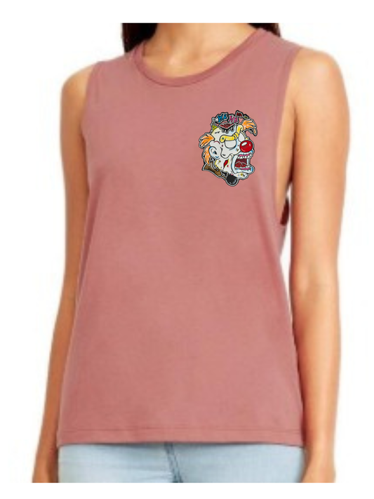 Camisole femme festival muscle Zombie clown